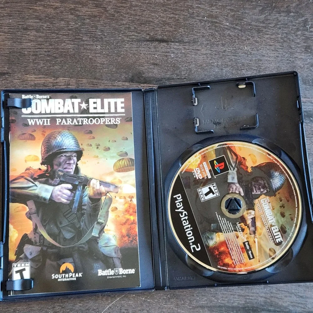Combat Elite WWII‎ Paratroopers Playstation 2 PS2 Complete CIB Game
